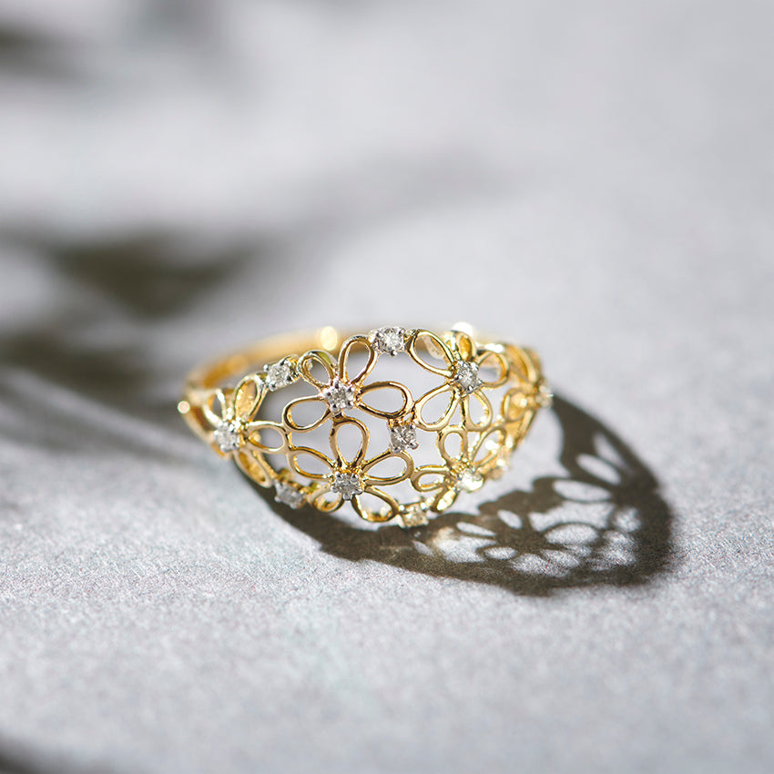 Blooming Grace Diamond Band