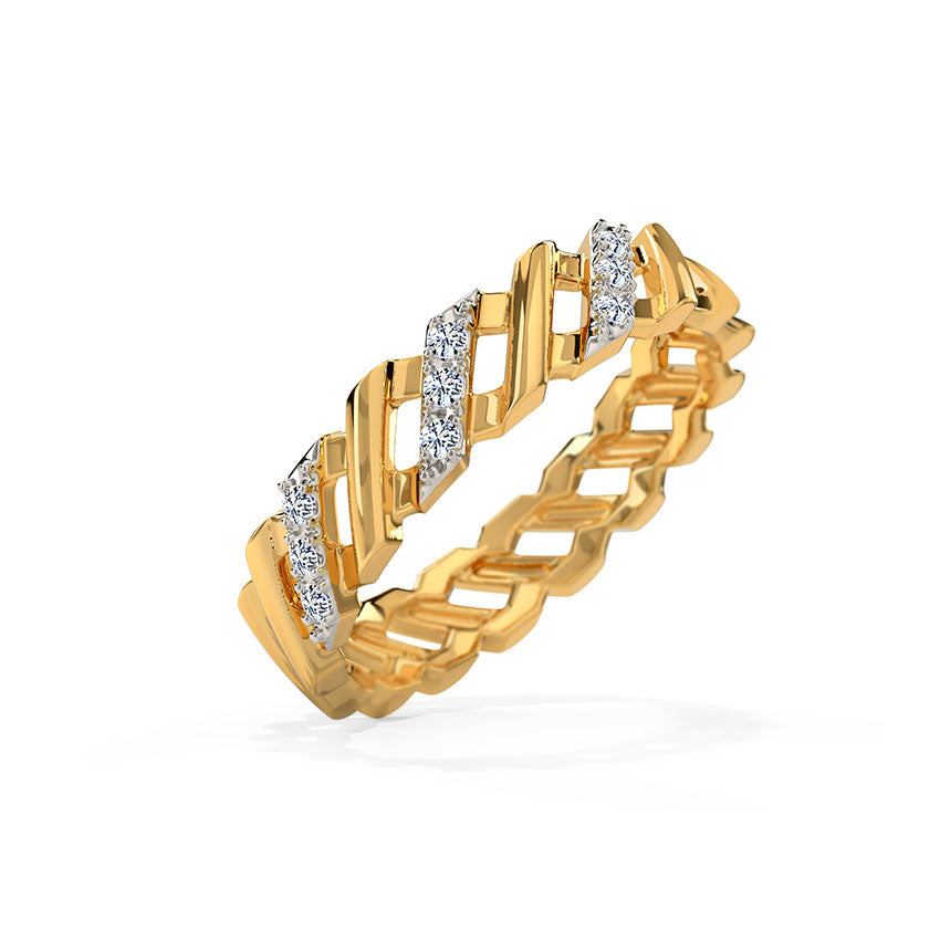Radiant Edge Diamond Band