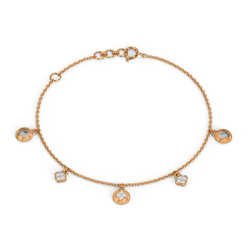 Flora Charm Diamond Bracelet