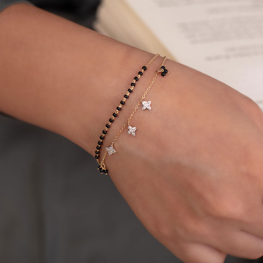 Ishana Diamond Mangalsutra Bracelet