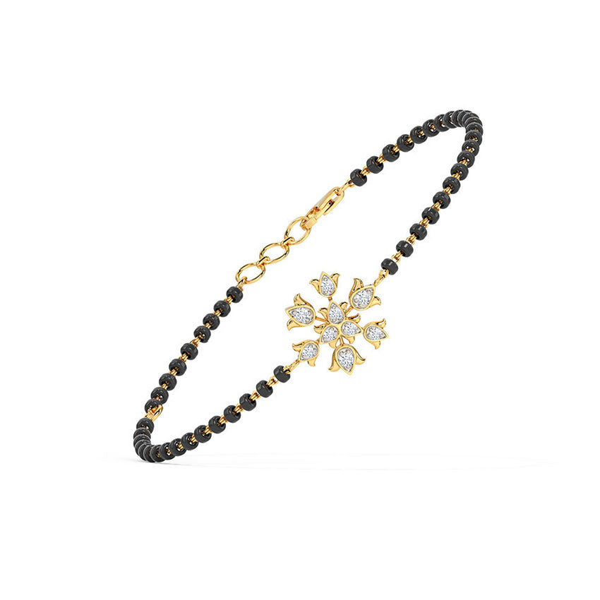 Viola Tulip Diamond Mangalsutra Bracelet