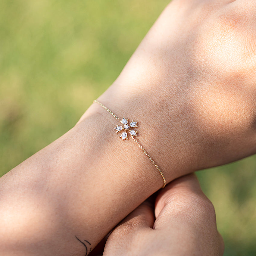 Lilia Tulip Diamond Bracelet