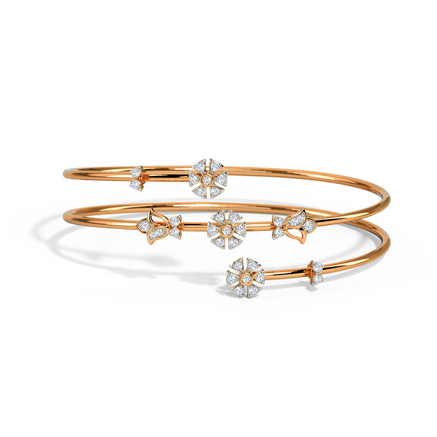 Celestia Spiral Diamond Bracelet