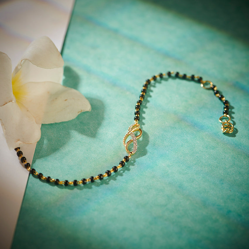 Elina Infinity Diamond Mangalsutra Bracelet