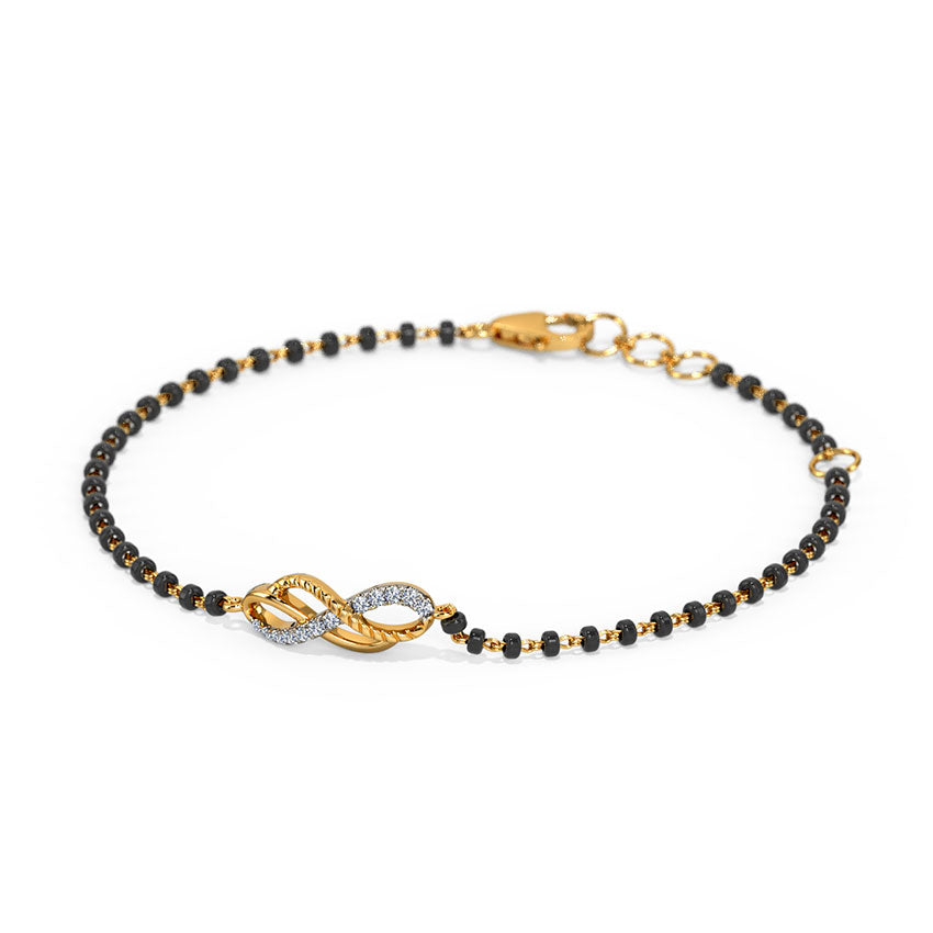 Elina Infinity Diamond Mangalsutra Bracelet