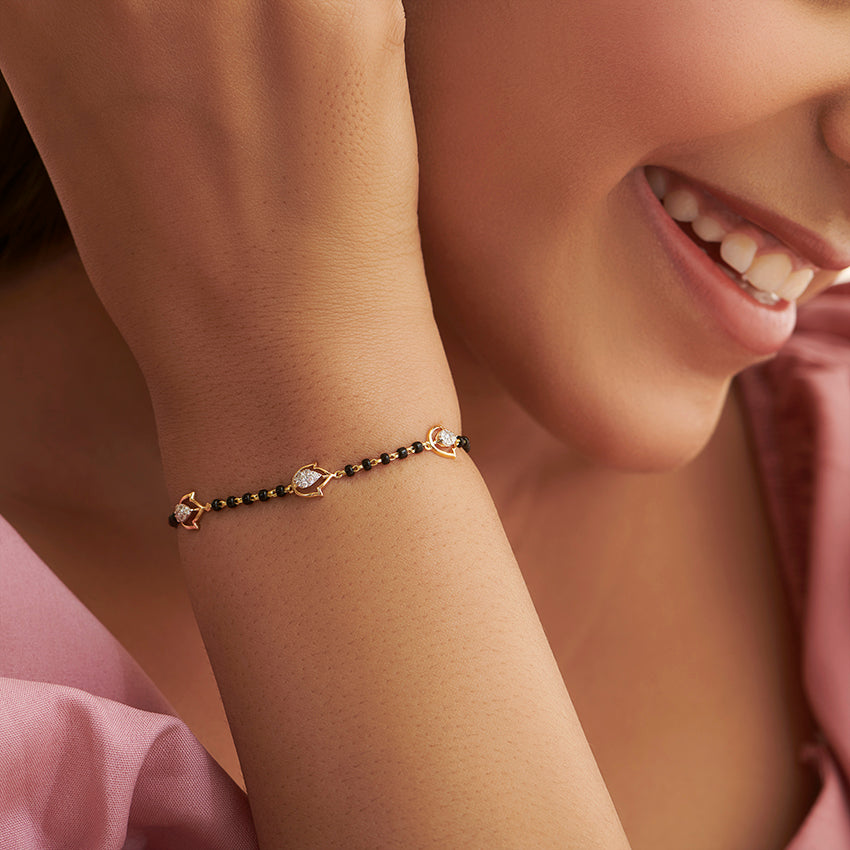 Tanira Diamond Mangalsutra Bracelet