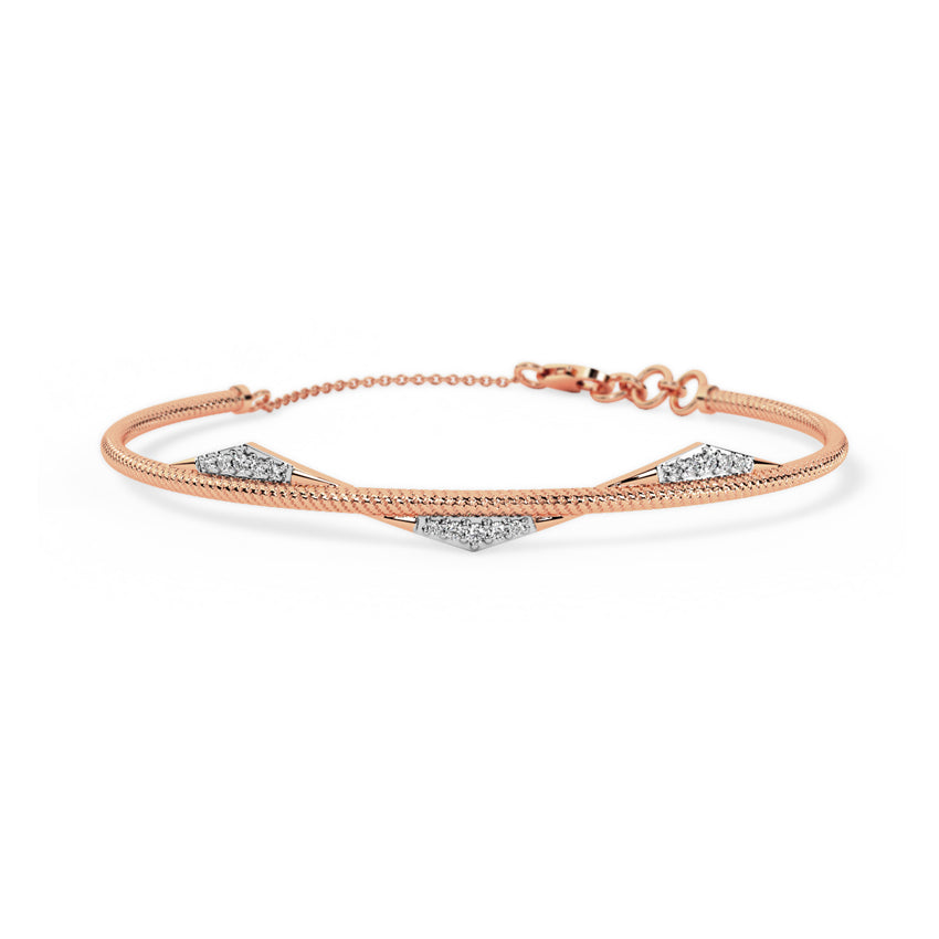 Selene Diamond Tube Bracelet