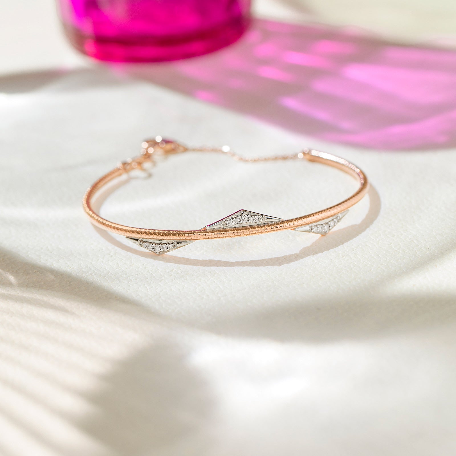 Selene Diamond Tube Bracelet