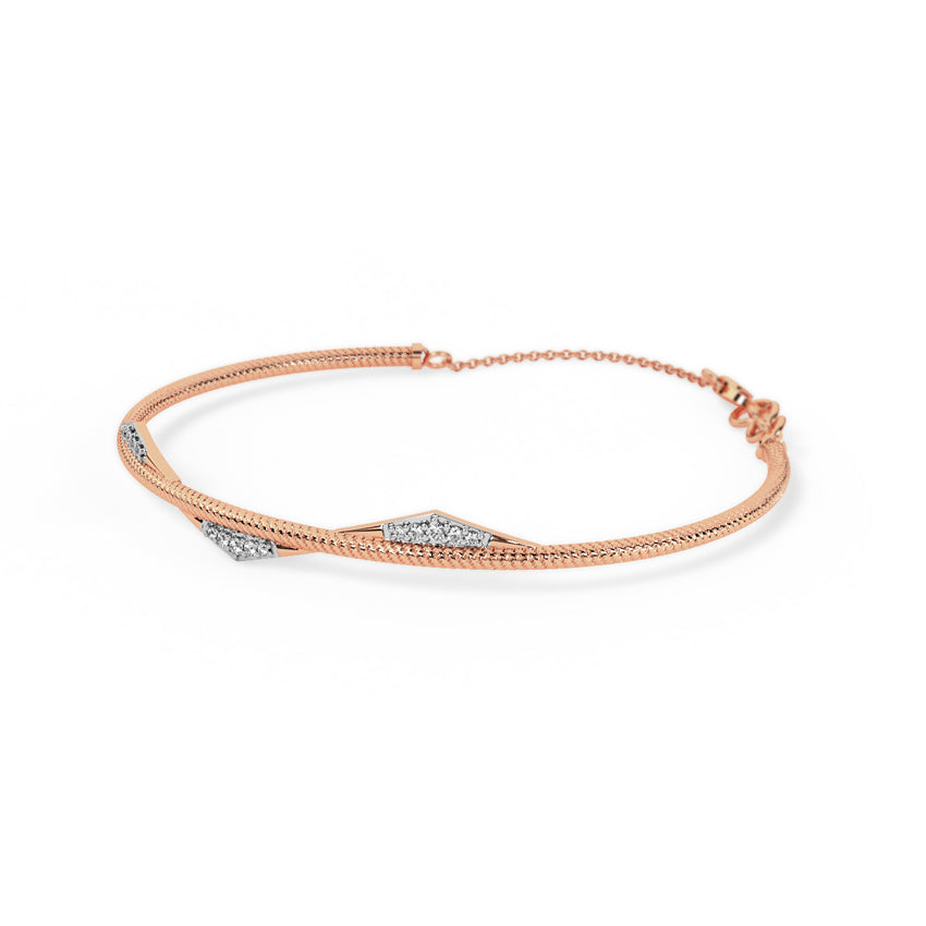 Selene Diamond Tube Bracelet