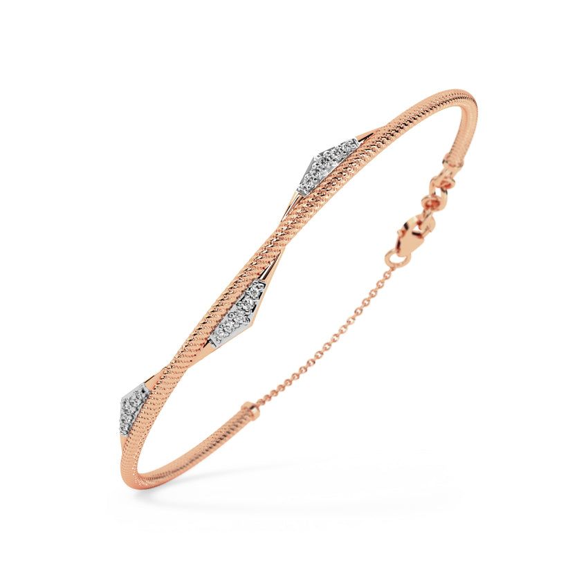Selene Diamond Tube Bracelet