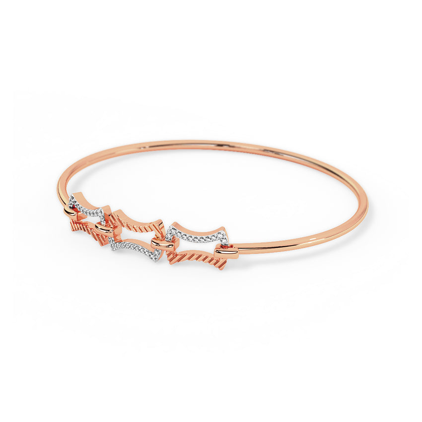 Elara Diamond Tube Bracelet