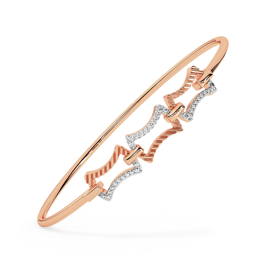 Elara Diamond Tube Bracelet