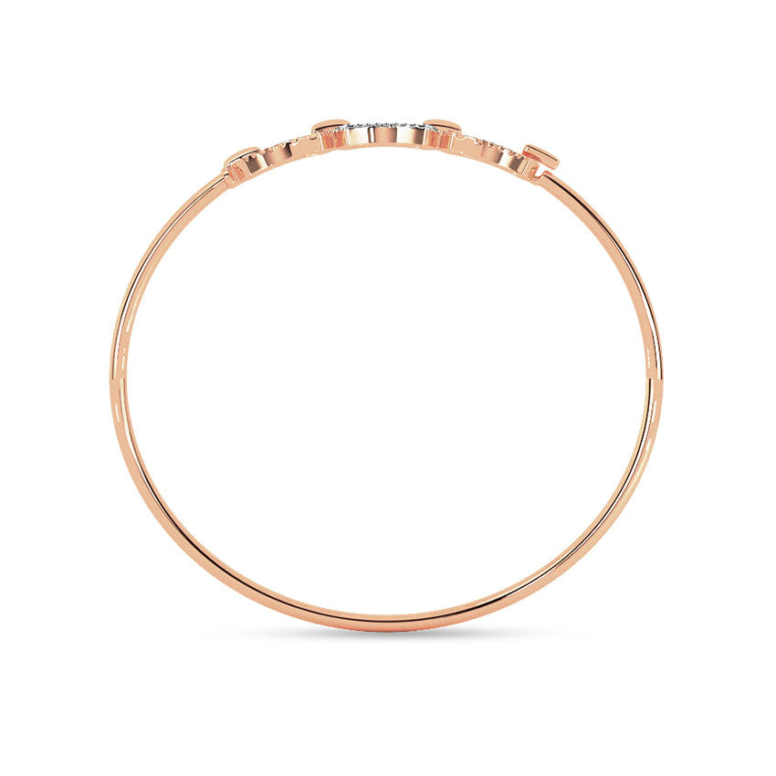 Elara Diamond Tube Bracelet