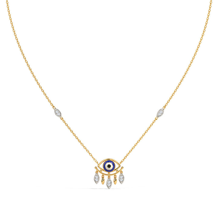 Divine Evil Eye Diamond Necklace