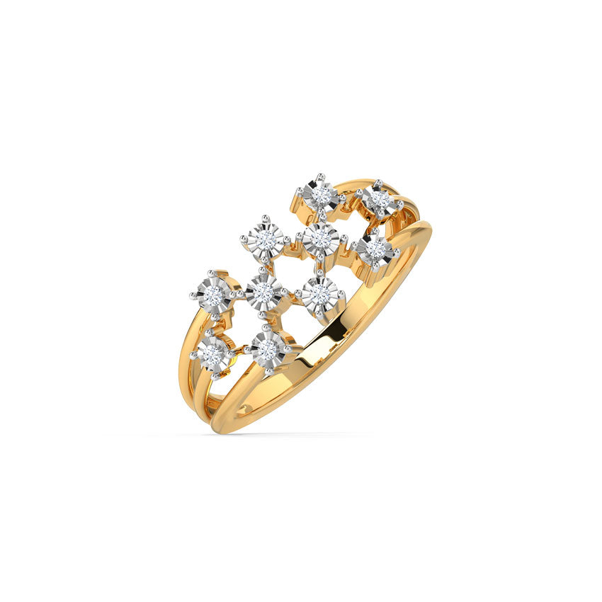 Radiant Scattered Miracle Diamond Band