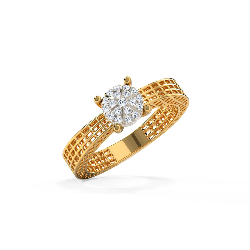 Lattice Spark Diamond Ring