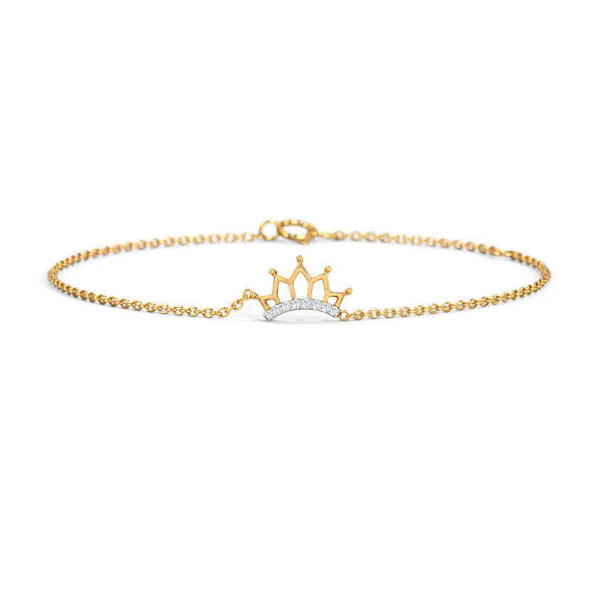 Tiara Crown Kids' Diamond Bracelet