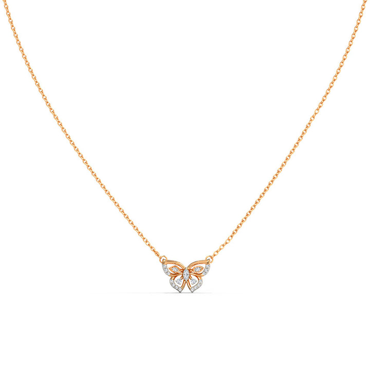 Fluttering Papillon Diamond Necklace