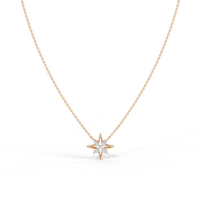 Glittering Star Diamond Necklace