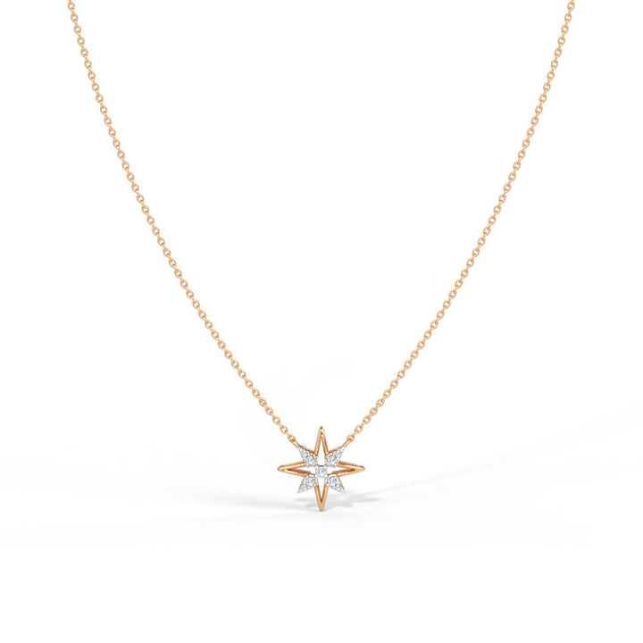 Glittering Star Diamond Necklace