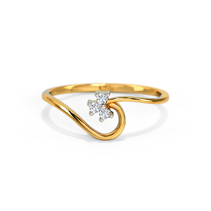 Tri Stone Diamond Ring