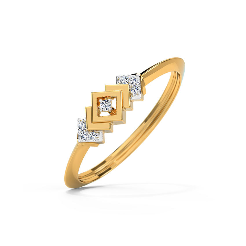 Radiant Harmony Diamond Ring