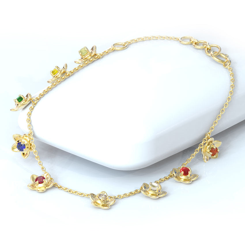 Vanya Navratna Gemstone Bracelet