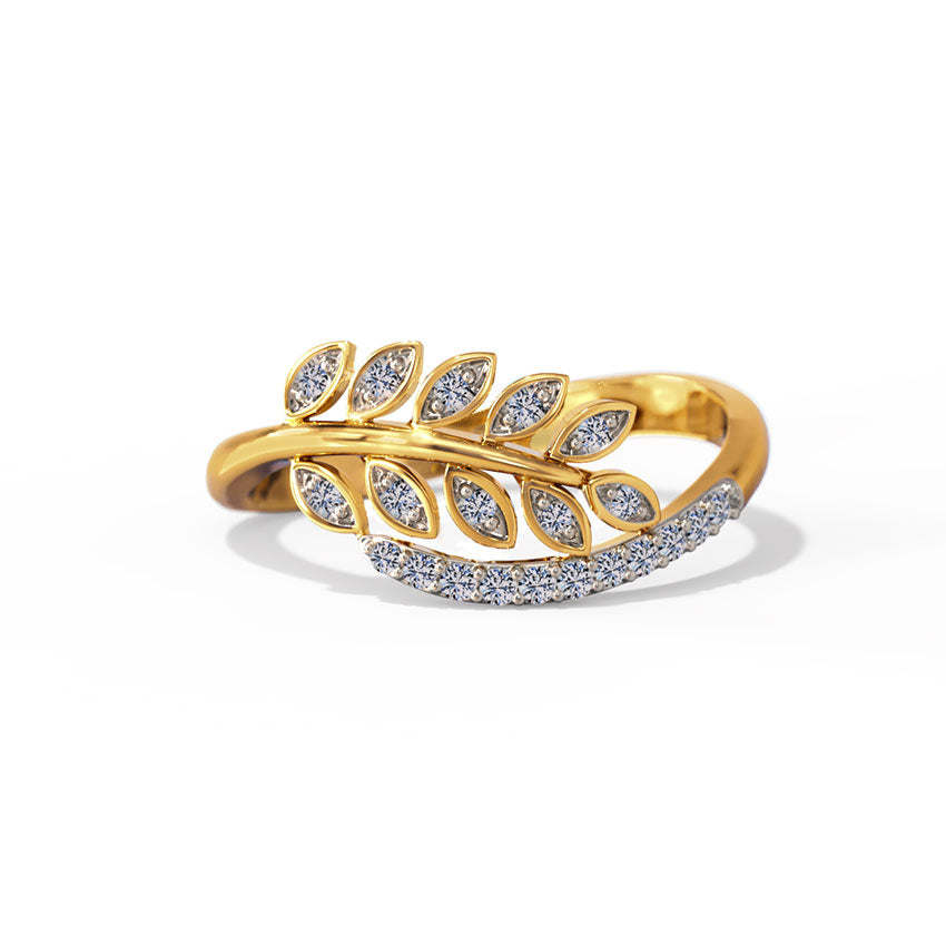 Luminous Vine Diamond Ring