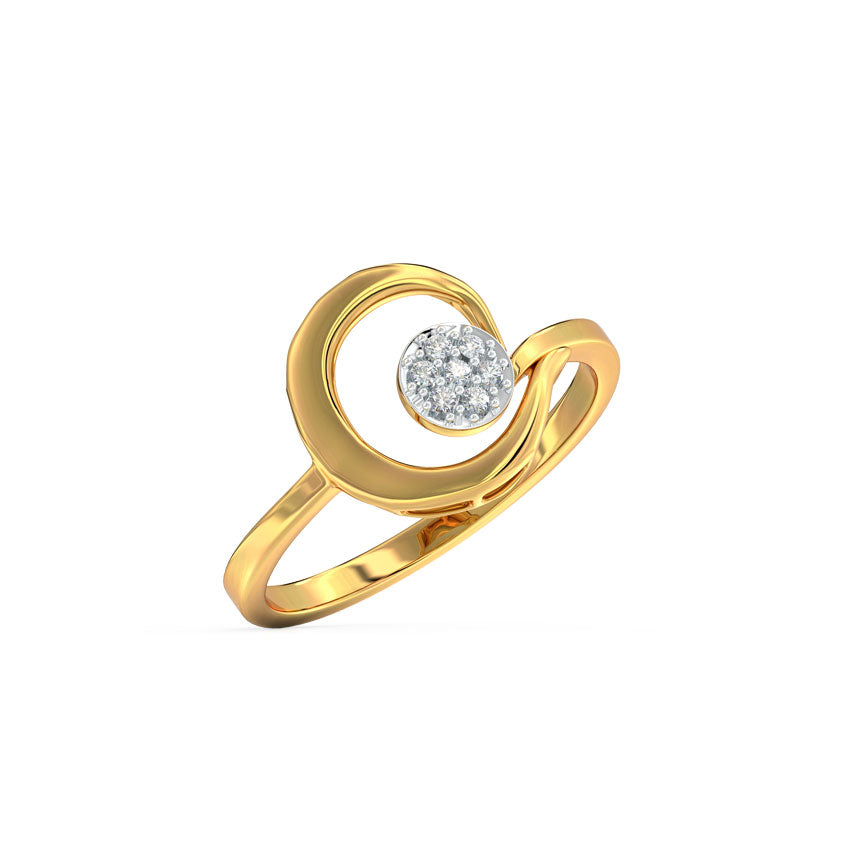 Regal Whirl Diamond Ring