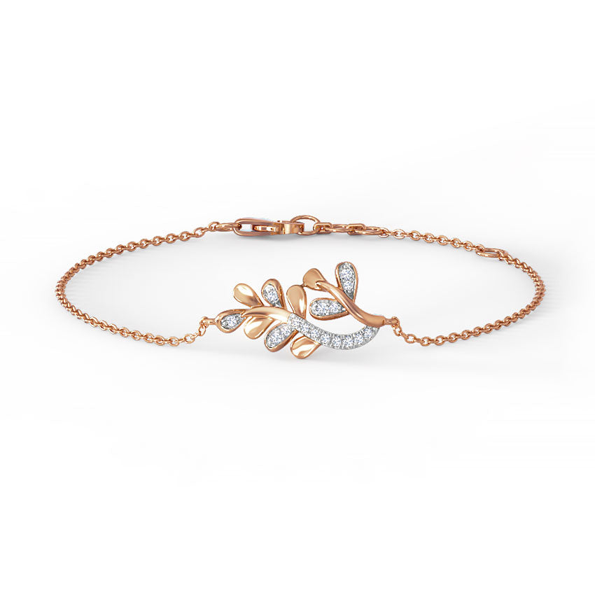 Zarya Leaf Diamond Bracelet