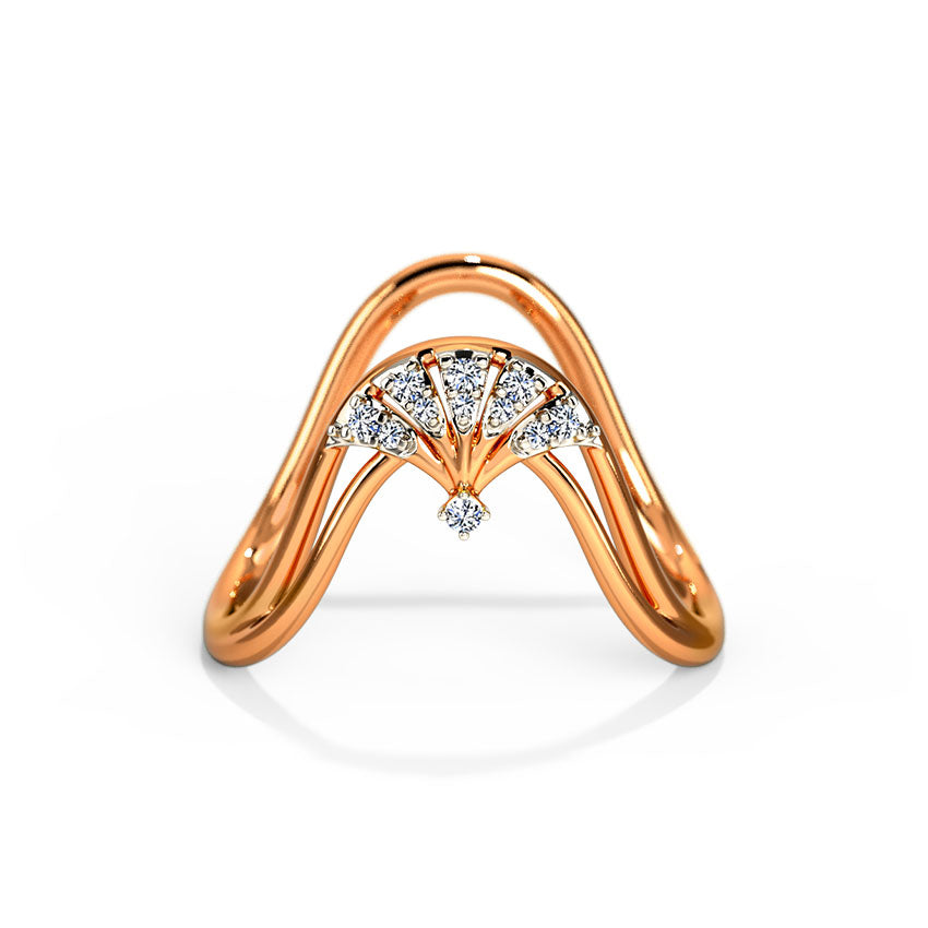 Sparking Diamond Vanki Ring