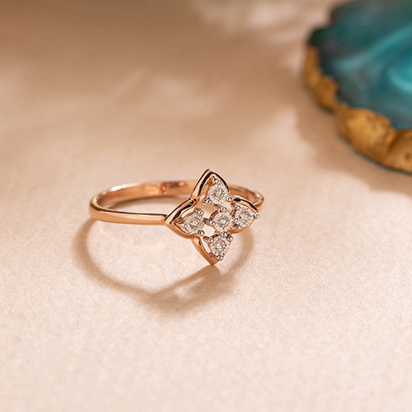 Rose Glow Diamond Ring