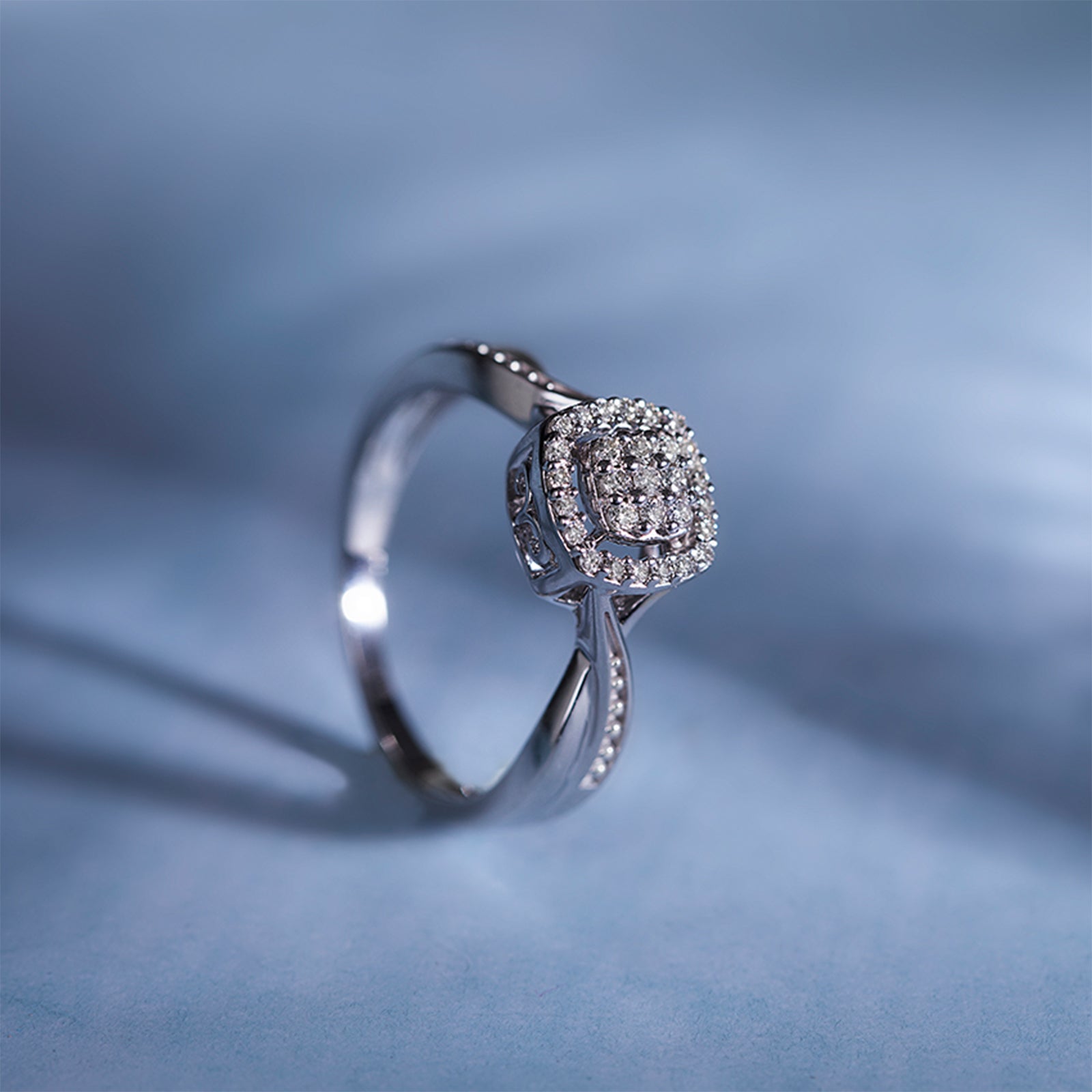 Radiant Quartet Diamond Ring