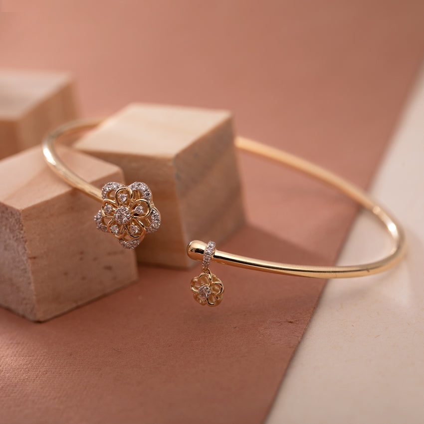 Zyra Spring Diamond Bracelet