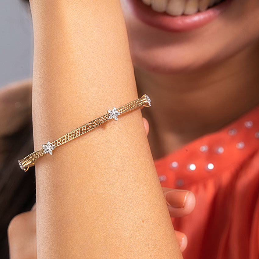 Celeste Mesh Diamond Bangle