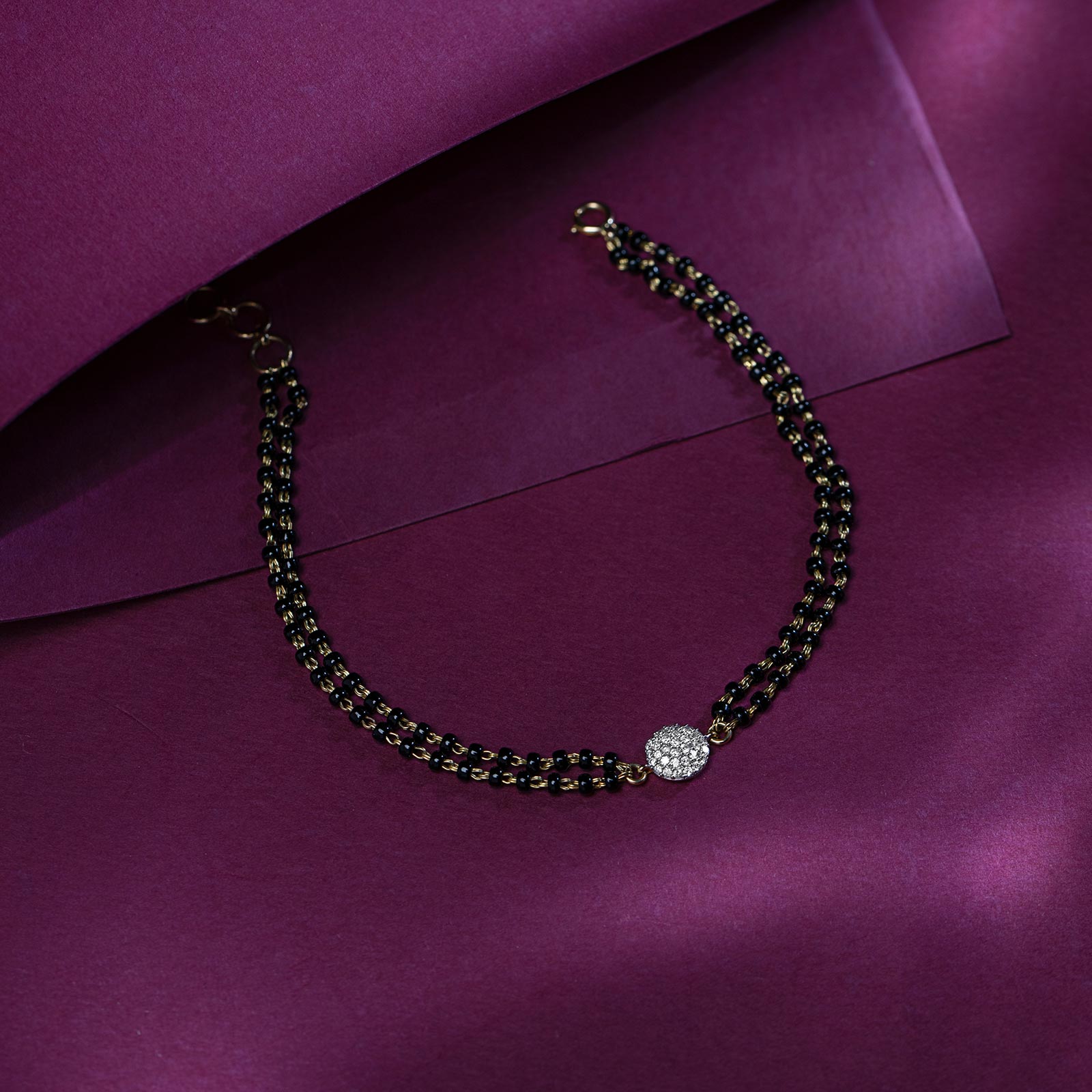 Riyana Diamond Mangalsutra Bracelet