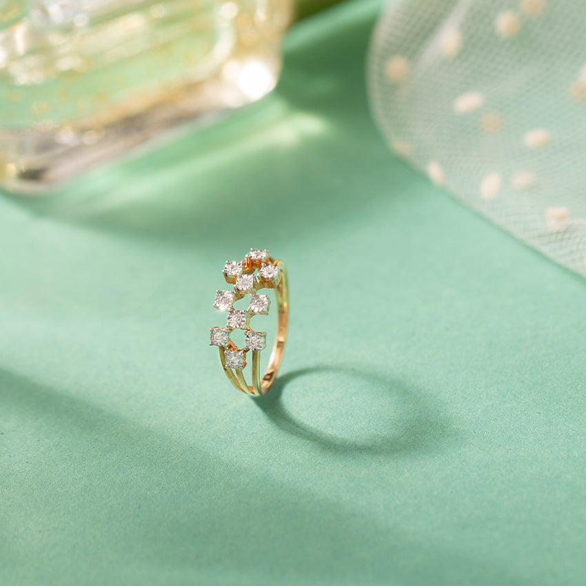 Radiant Scattered Miracle Diamond Band