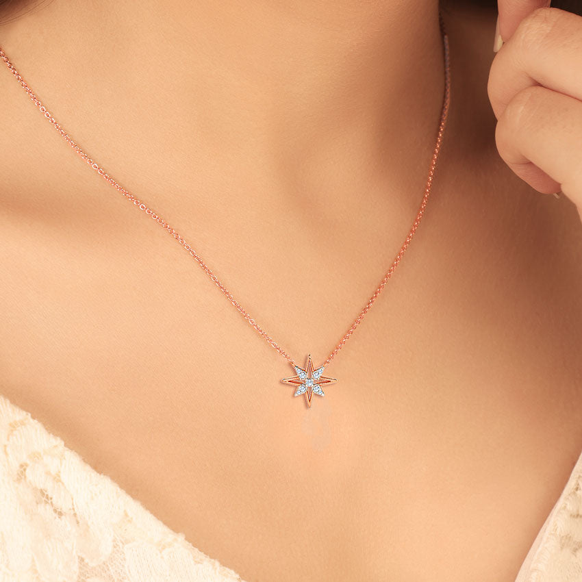 Glittering Star Diamond Necklace