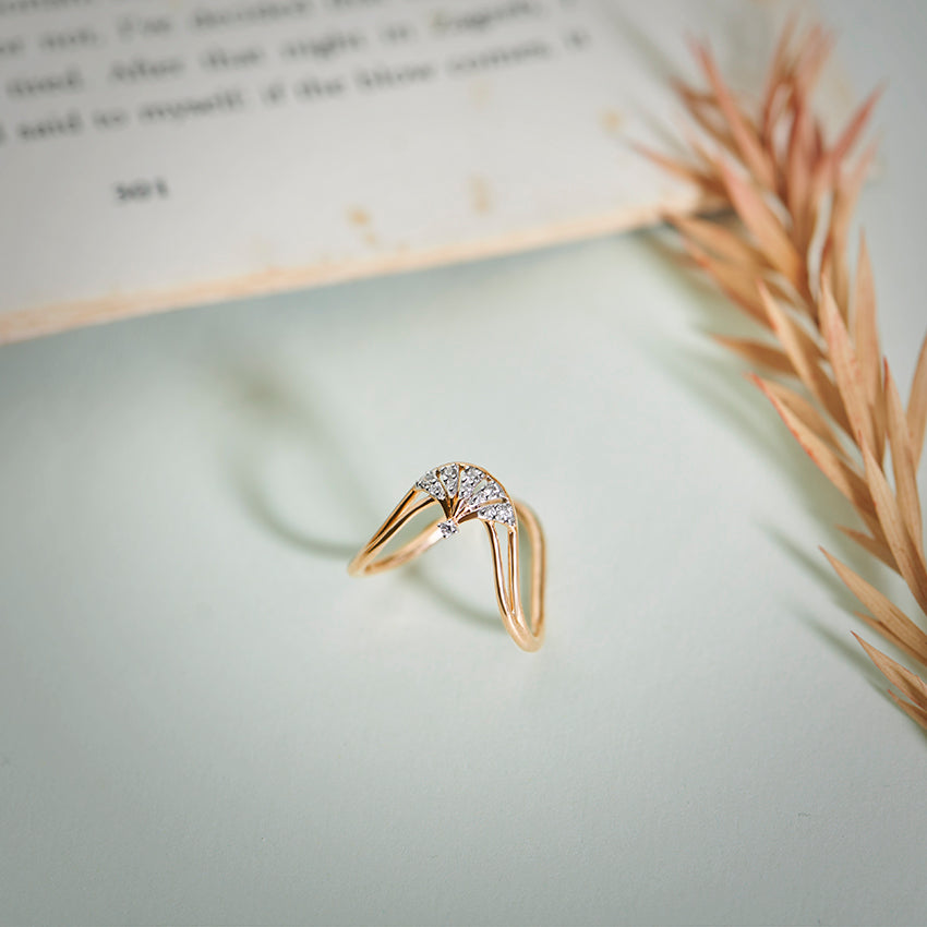 Sparking Diamond Vanki Ring