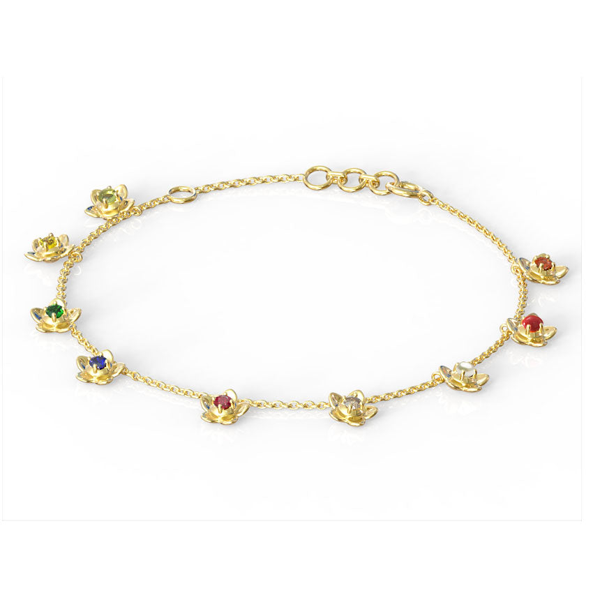 Vanya Navratna Gemstone Bracelet