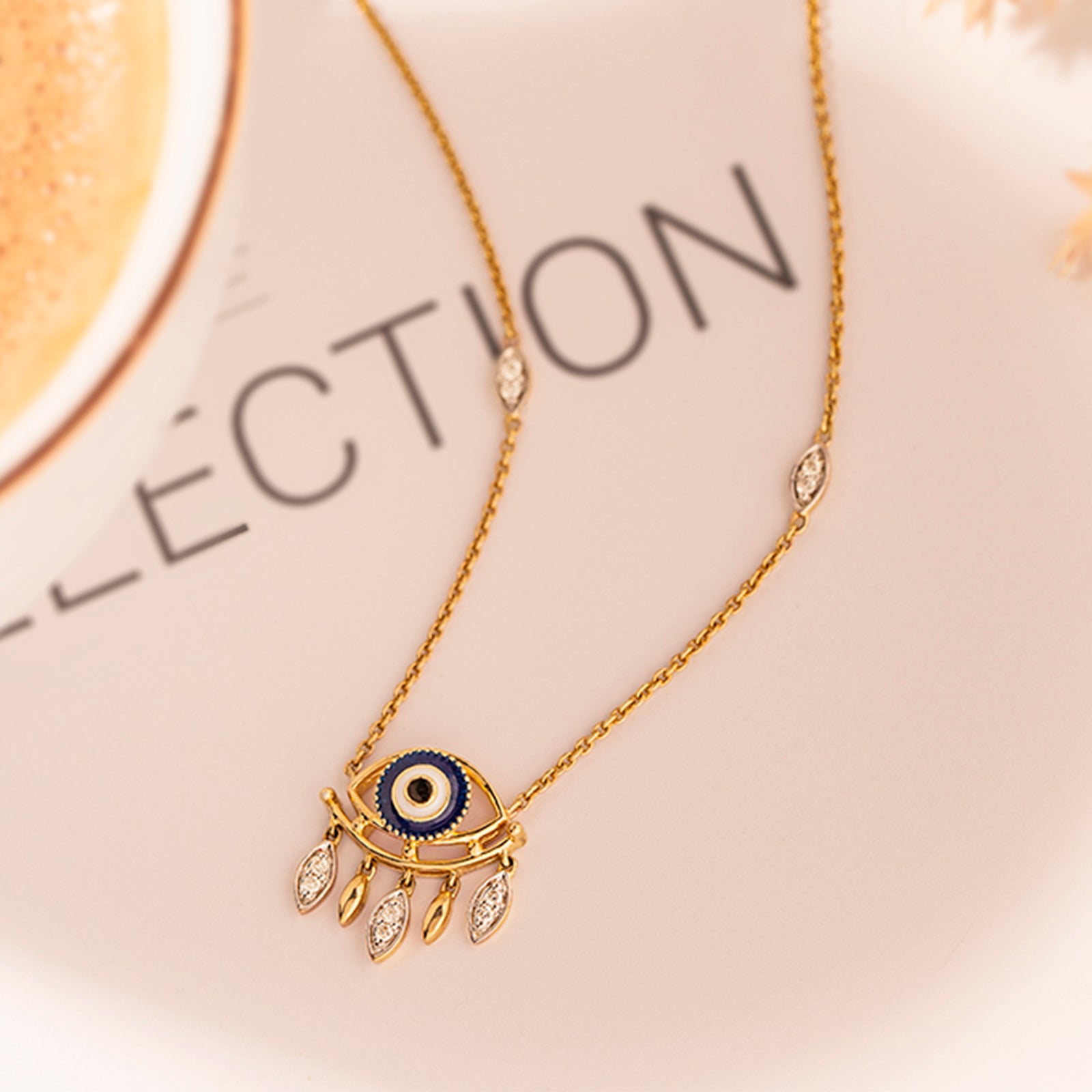 Divine Evil Eye Diamond Necklace