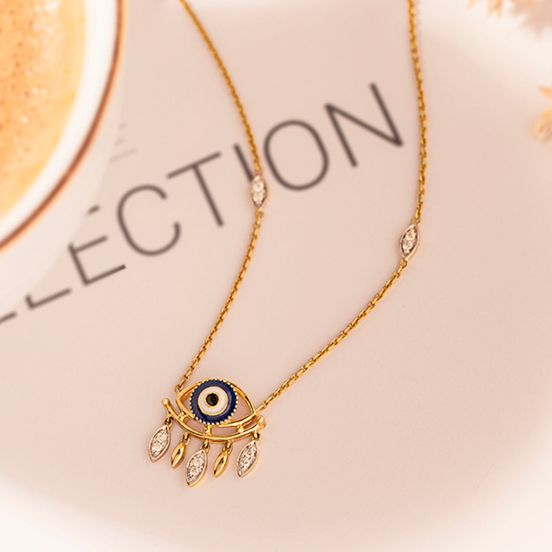 Divine Evil Eye Diamond Necklace