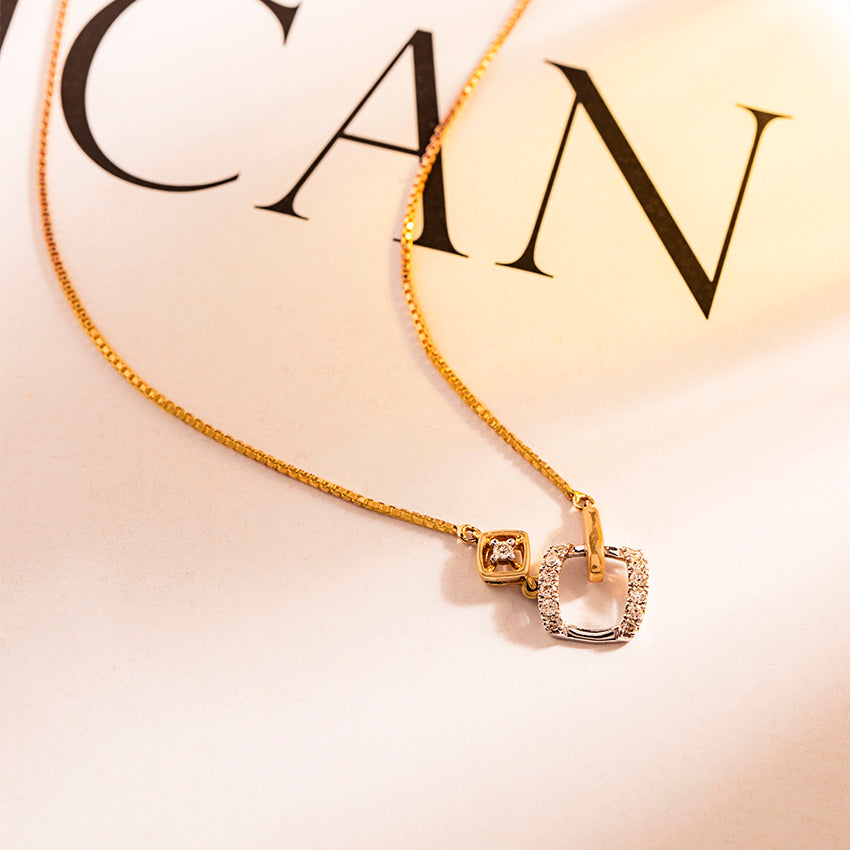 Juliet Geometric Diamond Necklace