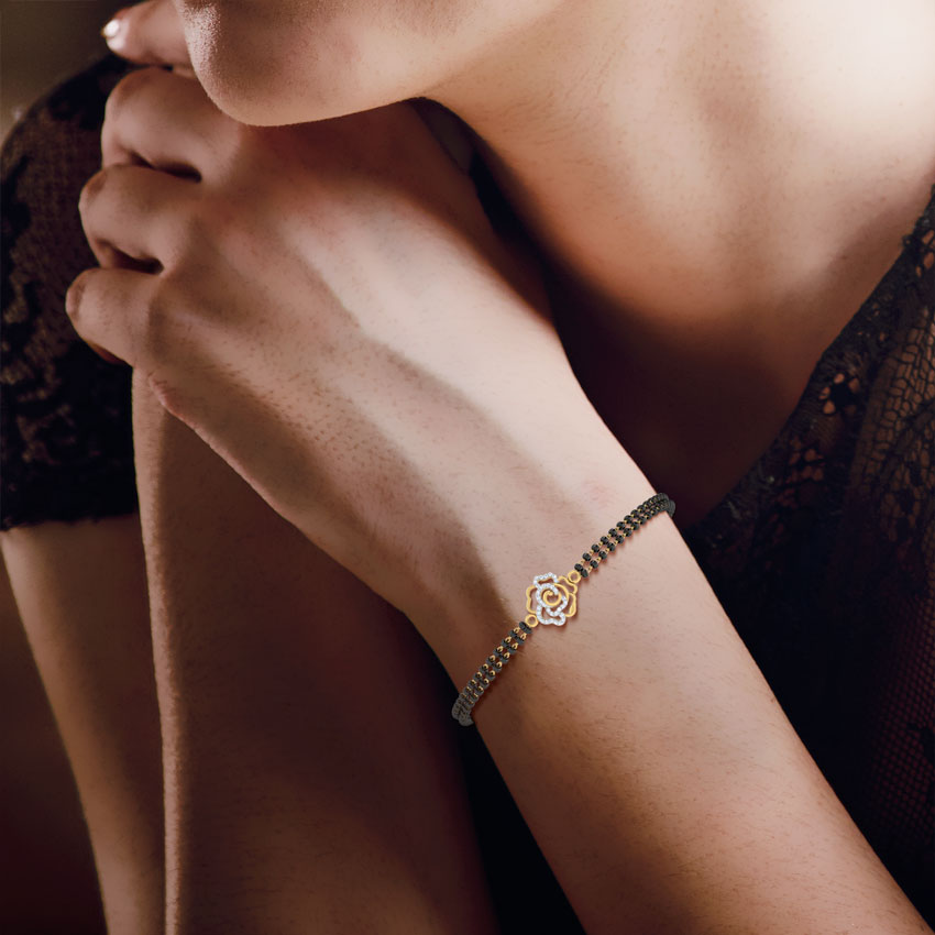 Samaira Diamond Mangalsutra Bracelet