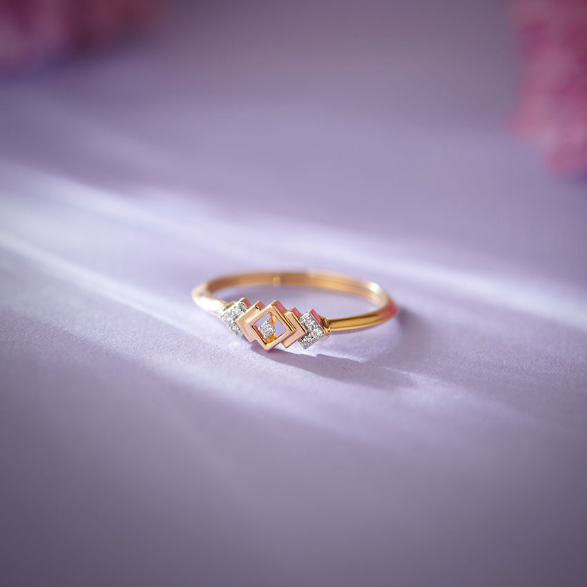Radiant Harmony Diamond Ring
