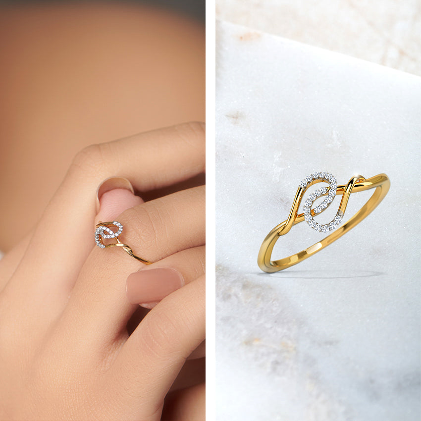 Cleora Knot Diamond Ring