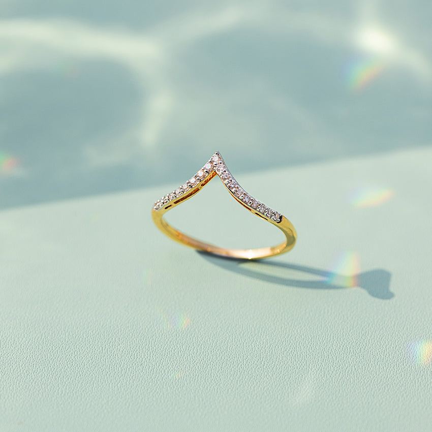 Vertex Glow Stackable Diamond Ring