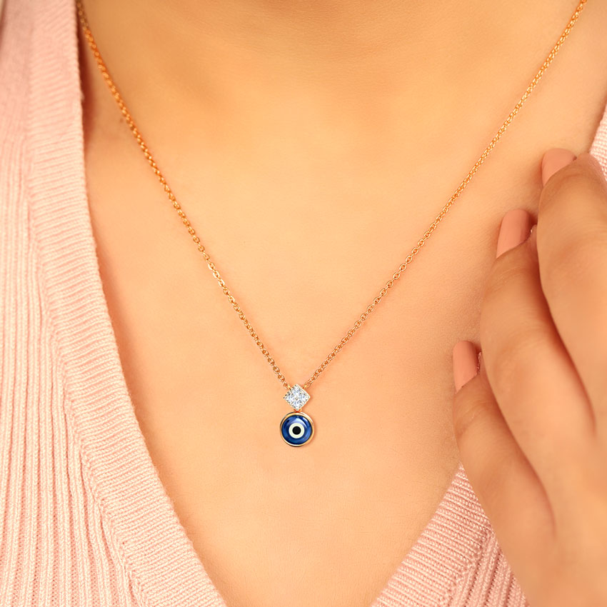 Sway Evil Eye Gemstone Necklace