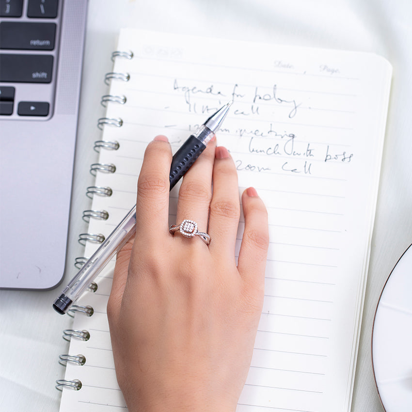 Radiant Quartet Diamond Ring