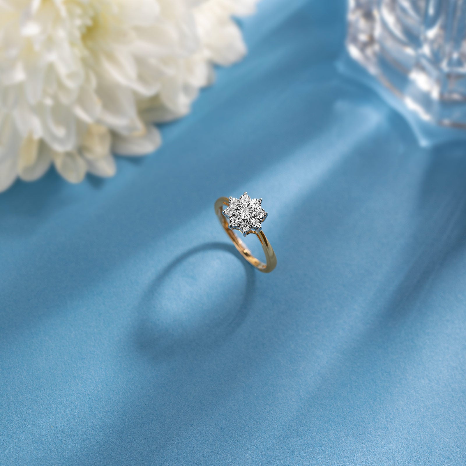 Radiant Cluster Diamond Ring